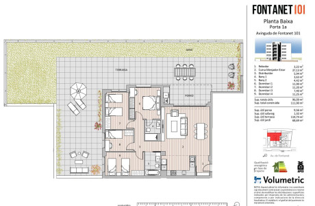 Piso en venta en avenida Fontanet, 101