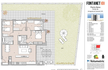 Piso en venta en avenida Fontanet, 101