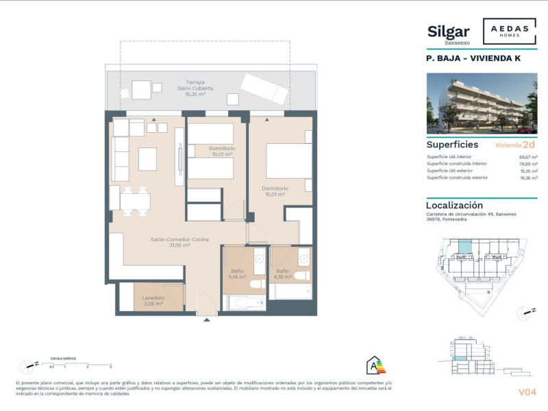 Apartamentos en Venta en Calle Estrada de circunvalación, 50, Sanxenxo