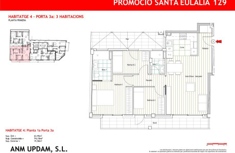 Piso en venta en avenida Santa Eulàlia, 129