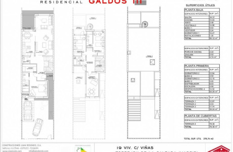 Chalet adosado en venta en calle viñas, 45