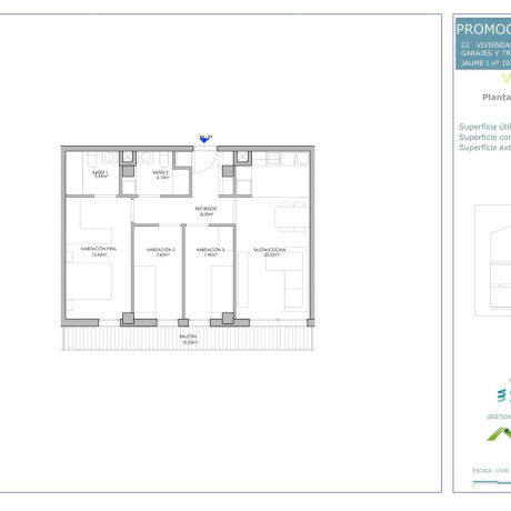 Piso en venta en avenida de Jaime I, 203