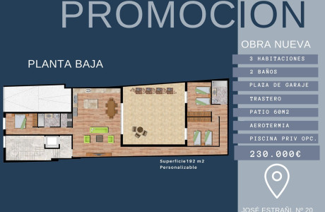 Piso en venta en calle Jose Estrañi, 20