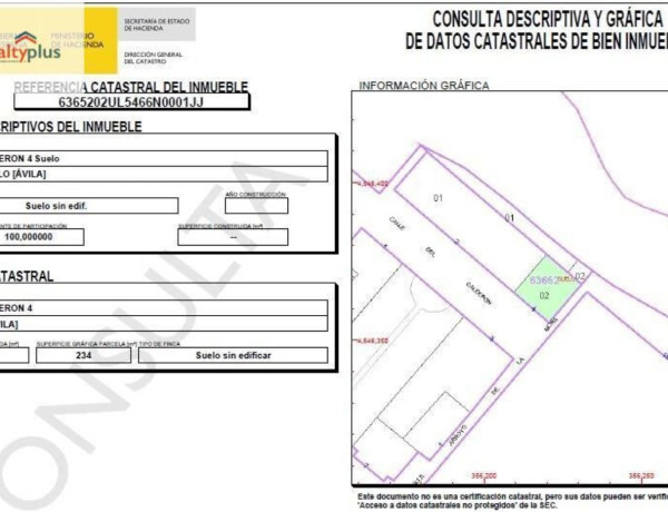 Terreno en venta en calle Calderon