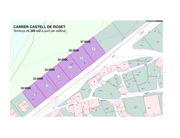 Terreno en venta en calle Castell de Roset, 12 -26