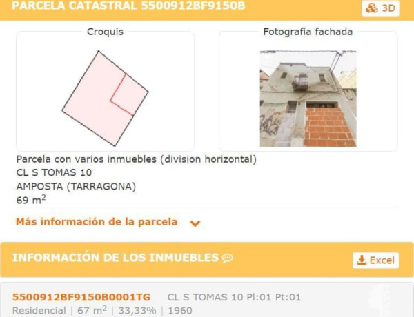 Terreno en venta en calle Sant Tomàs