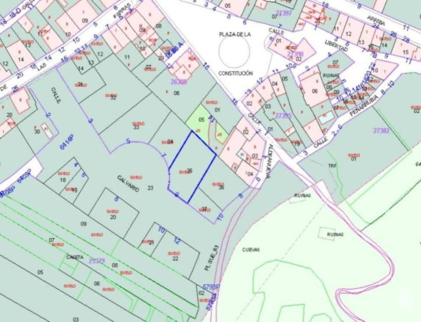 Terreno en venta en calle de las Parras