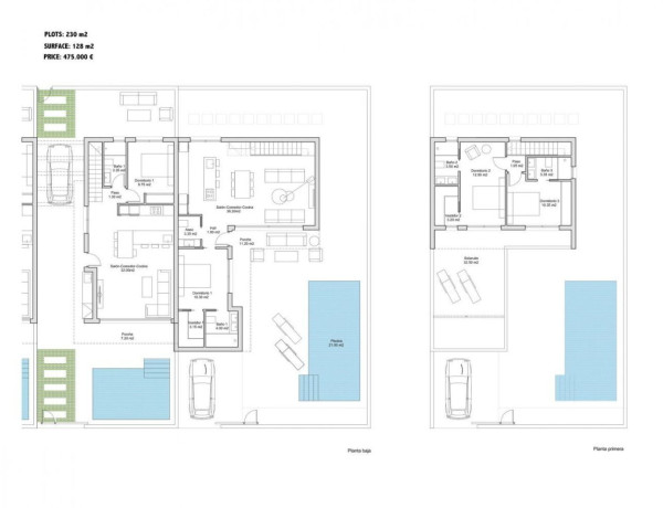 Chalet pareado en venta en Santiago de la Ribera