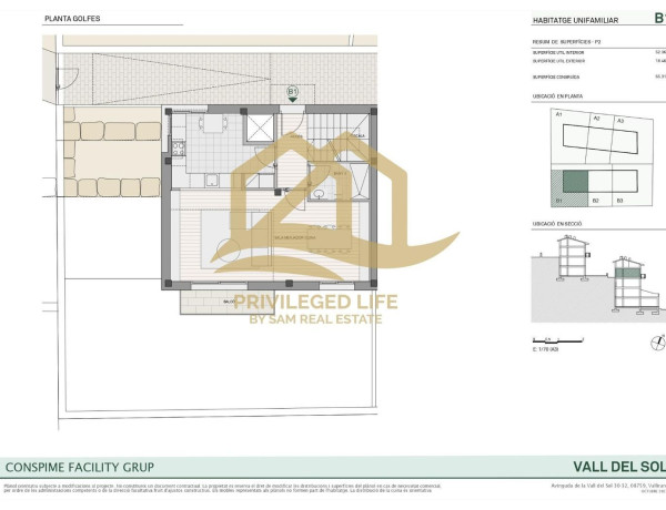 Chalet adosado en venta en avenida Vall del Sol