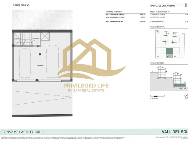 Chalet adosado en venta en avenida Vall del Sol