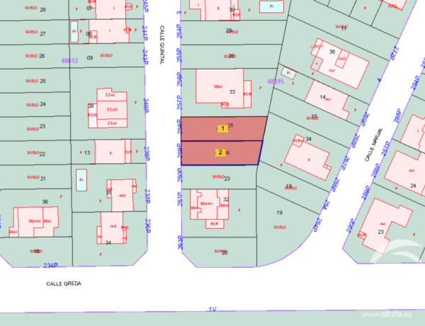 Parcela de 436m² en Olías del Rey