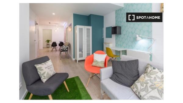 Habitación en piso compartido en barcelona.