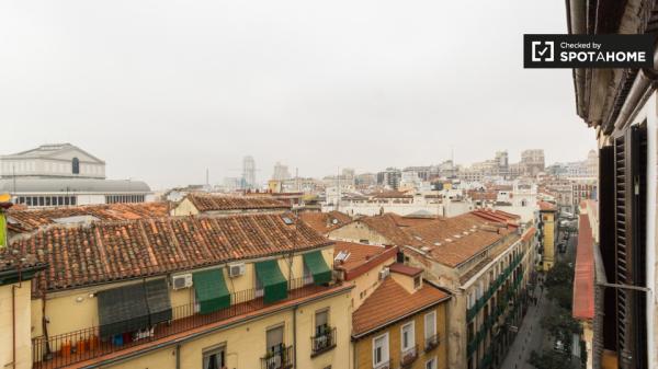 Habitación amueblada en piso compartido en Puerta del Sol, Madrid