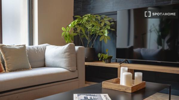 Apartamento moderno de un dormitorio completamente amueblado en Barcelona