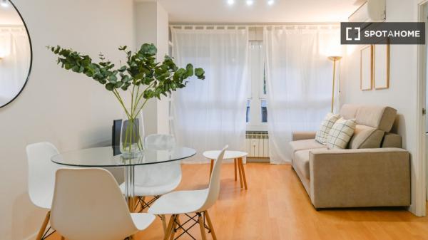 Ganze 1 Schlafzimmer Wohnung in Madrid