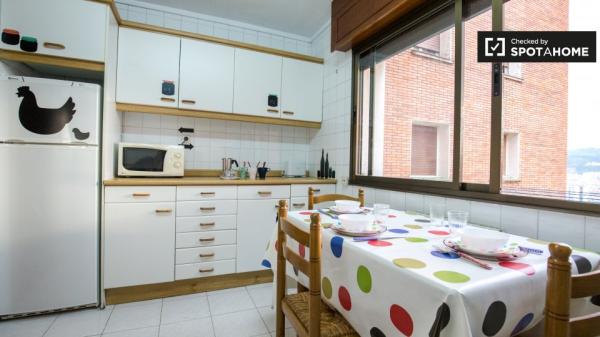 Amplia habitación en apartamento de 3 dormitorios en Uribarri, Bilbao