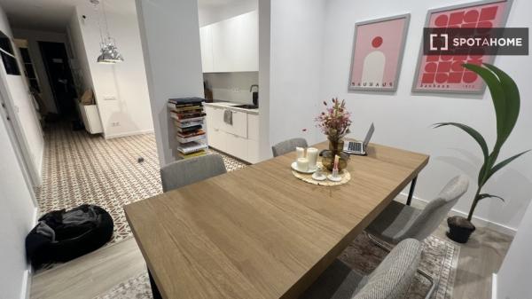 Habitación en piso compartido en barcelona.