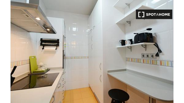 Apartamento de 1 quarto para alugar em Abando, Bilbao