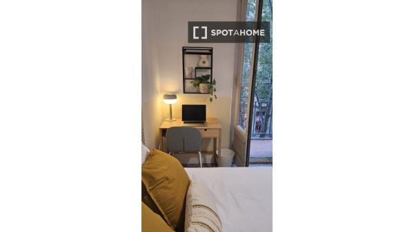 Habitación en piso compartido en barcelona.