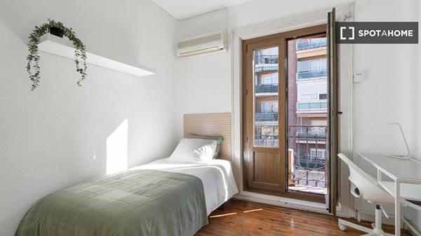 Habitación en piso compartido en madrid.