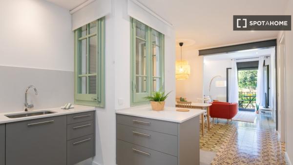 Appartement moderne avec vue extérieure à Sants-Montjuïc