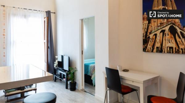 Moderno apartamento de 1 dormitorio en alquiler en El Raval, Barcelona