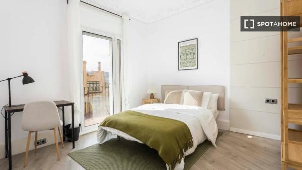 Habitación en piso compartido en barcelona.